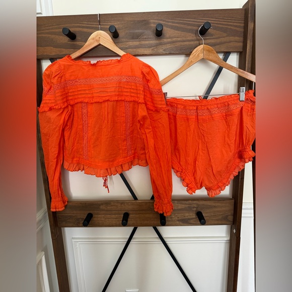 NWOT size XS Free People Florence bed jacket Bloomer set - Picture 3 of 4
